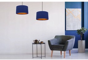 Závesné svietidlo Shade, 1x textilné tienidlo (výber zo 6 farieb), (výber z 3 farieb konštrukcie), (fi 35cm), g