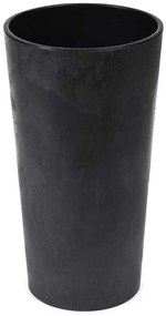 PLASTOVÝ KVETINÁČ URBANIKA 46X25 CM IMITÁCIA BETÓNU ČIERNA