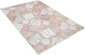 TA Koberec E464A SVETLO SIVÁ/TMAVORUŽOVÁ ASTHANE