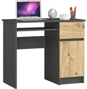PC stolík Proceso (grafit + dub artisan). Vlastná spoľahlivá doprava až k Vám domov. 1117085