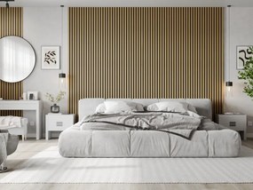 Mexen Lam-F, akustické stenové lamely 275 × 30 cm, plstený podklad 8 mm, technická dyha, dub zlatistý, S105-275307-3015-003