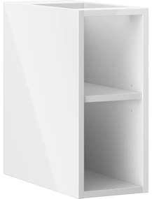 Mexen Box-A, otvorená skrinka s policou 20 cm, lesklá biela, 91AX2-0200-470-0-00