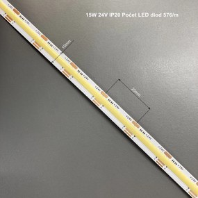 LED Solution CCT COB LED pásik 15W 24V bez krytia IP20 191194