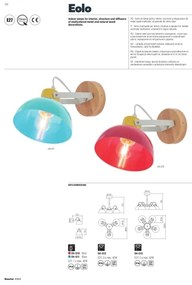 Redo 04-511 - Detské nástenné svietidlo EOLO 1xE27/42W/230V