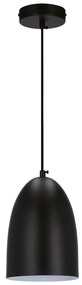 Čierne závesné svietidlo s kovovým tienidlom ø 14 cm Icaro - Candellux Lighting