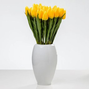 Umelý tulipán ALAN v žltej farbe dĺžka 50 cm. Cena uvedená za 1 kus.