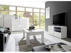 Televízny stolík SERIAN biely