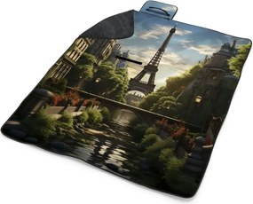 Sablio Plážová deka Paríž Eiffelova veža Art: 200x140 cm