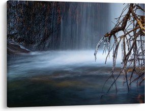 Obraz zimné lagúny (70x50 cm)