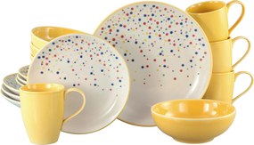 XXXLutz KOMBINOVANÝ SERVIS Joy Gelb-bunt 16-dielne Creatable - Online Only bytové doplnky - 007768056702