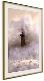 Artgeist Plagát - Storm [Poster] Veľkosť: 20x30, Verzia: Zlatý rám s passe-partout