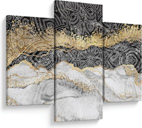 Obraz - Mandala v mramore (90x60 cm)