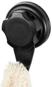 Súprava 2 čiernych samodržiacich nástenných háčikov Compactor Bestlock Black Small Hooks