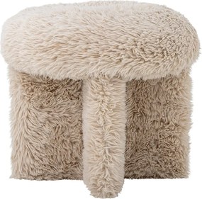 Béžový taburet z umelej kožušiny Frikka – Bloomingville