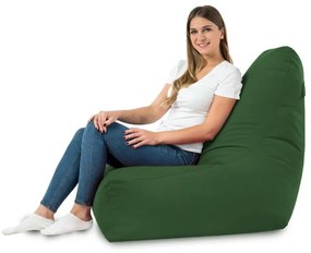 Kreslo Bali plyš tmavozelené