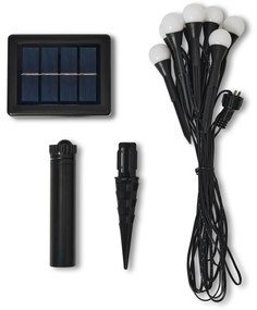 Solárna svetelná reťaz na zapichnutie do zeme