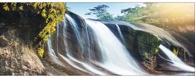 Sklenený obraz Jungle Waterfall 30x80 cm