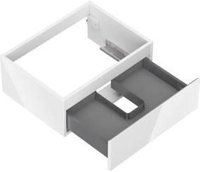 Mexen Orio, kúpeľňová skrinka 60 cm, 1 zásuvka, biela lesklá, 91A10-06023-1-BF00