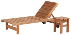 Záhradné lehátko set PROWOOD z ThermoWood - SET V1 - Set + dodanie náteru v odtieni TEAK + PCD 91