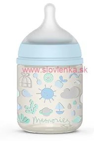 SUAVINEX - dojčenská fľaša 150 ml S memories - modrá