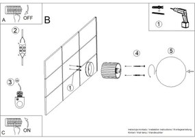 Sollux SL.1717 - Kúpeľňové nástenné svietidlo HALO 1xG9/8W/230V IP44 krémová