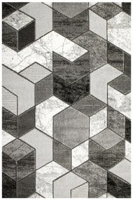 Koberec Amelia B101B geometrický, sivý