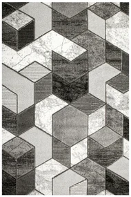 Koberec Amelia B101B geometrický, sivý