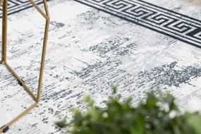 Koberec protišmykový ANDRE 1189 Marmur, grécky - čierny / biely