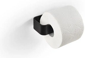 Čierny nástenný kovový držiak na toaletný papier Ume – Zone