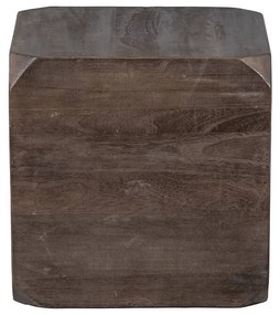 Odkladací stolík lionel 46 x 46 cm hnedý MUZZA
