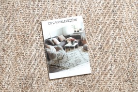 ANDRE prateľný koberec Rybia kosť- béžový,