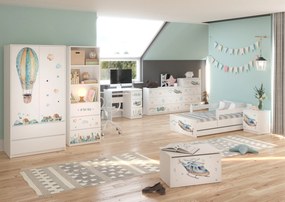 Detská komoda R120 - DO NEBIES - 77x120x30 cm