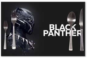 Sablio Prestieranie BLACK PANTHER z profilu Čierny: 40x30cm