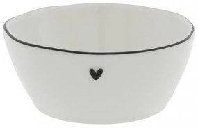 Bowl Sauce with heart in Black 6.8X9.5X3cm