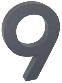 Domové číslo "9", RN.100LV, štruktúrované, antracit