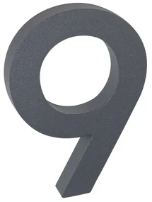 Domové číslo "9", RN.100LV, štruktúrované, antracit