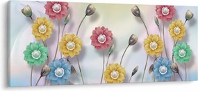 Obraz - Farebná lúka (120x50 cm)