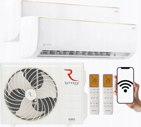 Nástenný klimatizátor Rotenso Roni Multisplit 2x2,6 kW Wifi Funkcia Ohrievania