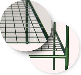 Skleník dve police 140 x 71 x 195 cm Plonos 4922