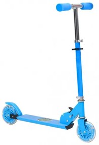 vidaXL Detská kolobežka s nastaviteľnými hliníkovými riadidlami modrá-