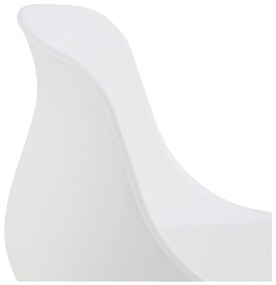 Biela barová stolička (výška sedadla 66 cm) Tina – Actona