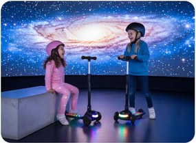 Ricokids Glowi LED balančná Kolobežka pre deti - čierna