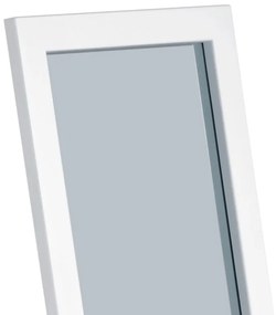 Zrkadlo stojace, v. 150 cm, konštrukcia z MDF, biela matná farba