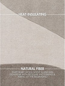 Béžový ručne tkaný vlnený okrúhly koberec ø 200 cm Hackney Clarissa – Ted Baker