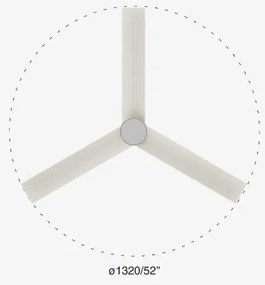 FARO 34290-1TW - LED Stmiev. ventilátor CRUISER LED/20W/230V 2700/4000/6500K + DO