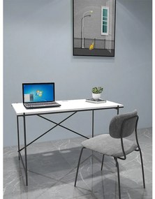 Písací stôl Lincoln 21322 120X60X75 biela/čierna