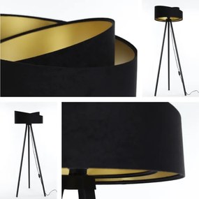 Stojacia lampa GALAXY 1xE27/60W/230V čierna/wenge