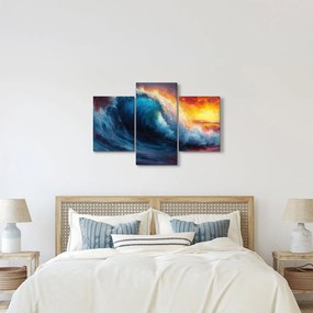 Obraz - Vlna v západu slnka (90x60 cm)