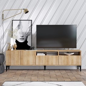 Hanah Home TV stolík Ross 180 cm dub