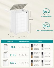 Kôš na bielizeň 90L LCB290W01